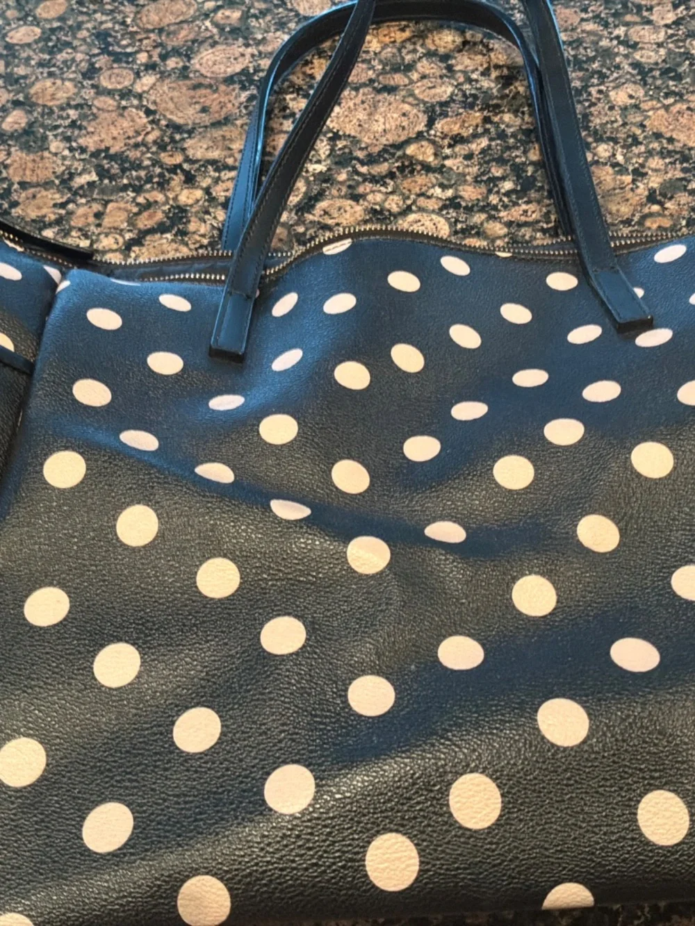 KATE SPADE BLACK/BLUSH  TOTE